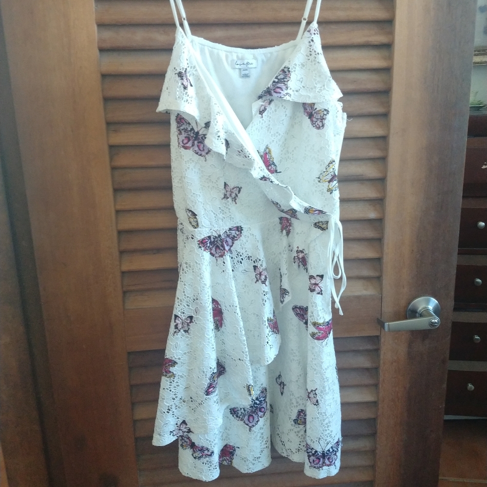 Spring Sale love Fire Butterfly lace print m dress